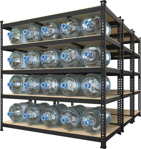 Miniatura 17 de Prilinex Estantes de almacenamiento resistentes de 48 pulgadas de ancho x 18 pulgadas de profundidad x 72 pulgadas de alto, estantería de metal