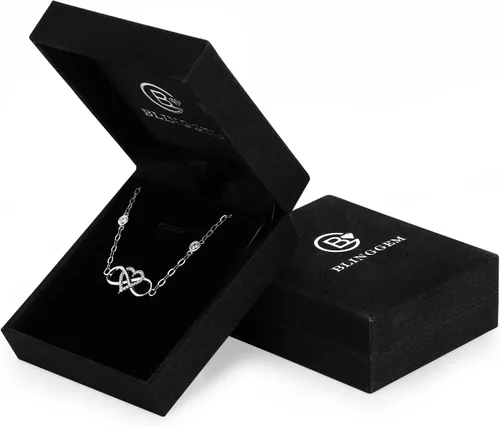 Miniatura 14 de BlingGem - Pulsera de plata esterlina 925, diseño de cruz, símbolo de buena fe, infinito clásico, religioso, multiuso, para mujer, adolescentes