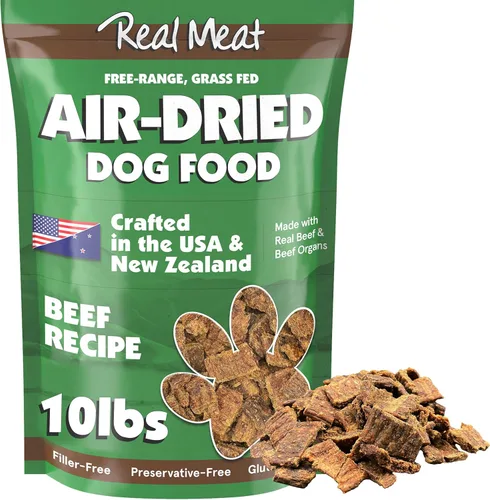 Miniatura 14 de TRMC Real Meat Alimento para Perros Secado al Aire con Carne de Res Real - Bolsa de 2 lb de Alimento para Perros Real Sin Cereales Elaborado