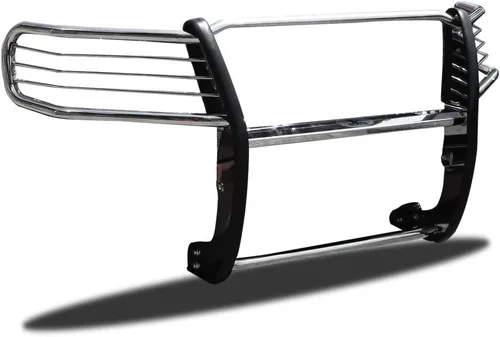 Miniatura 2 de Cepillo de rejilla de caballo negro, protector de parachoques modular de acero inoxidable compatible con Honda Pilot-17H151402MSS 2016-2022