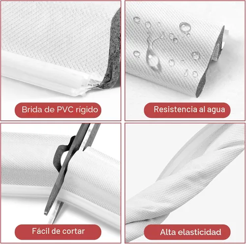 Miniatura 8 de Litaibai Burletes de Gran Tamaño para Puertas para Espacios Más Grandes, Tira de Sellado de Puerta Kerf de 40 Pies, Sin Pegamento, Instalación Fácil