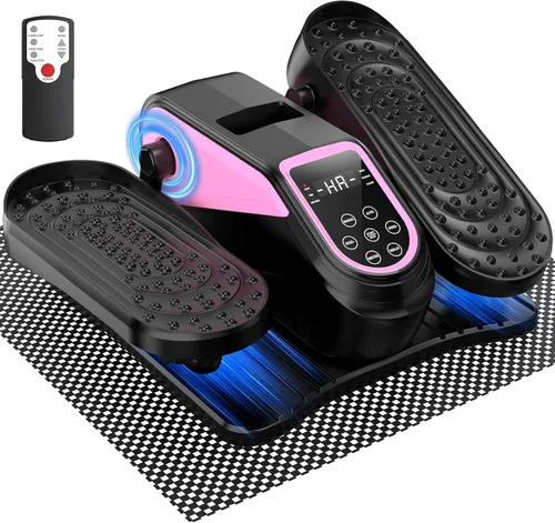 Miniatura 14 de VIVURN® 023 Mini ejercitador elíptico eléctrico de piernas para personas mayores, 12 velocidades, monitor remoto RF, tapete antideslizante