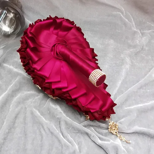Miniatura 5 de YIFUwedding - Ramo de gota de agua para novia, color rojo vino, azul marino, propuesta de joyería de lujo, para dama de honor, novio, ramillete