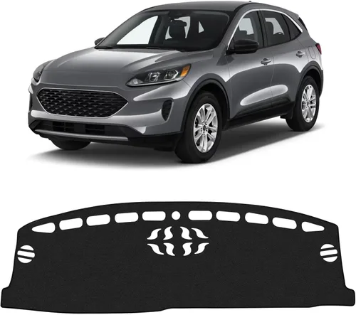 Miniatura 13 de KUST Cubierta negra para tablero de Toyota RAV4 2013-2018 para conducción con mano izquierda, antideslizante, cubierta de tablero de consola