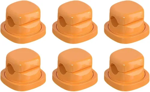 Miniatura 8 de Paquete de 6 organizadores de cables, clips magnéticos para organizar cables, organizador de cables magnéticos, soporte de almacenamiento con Negro