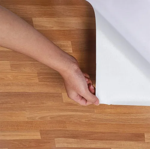 Miniatura 2 de Papel de contacto autoadhesivo de madera con bloque de carnicero para encimeras de cocina, armarios, puerta, mesa, escritorio, muebles, papel tapiz