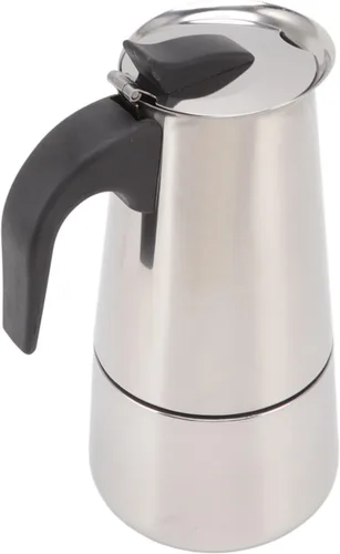 YOUTHINK Cafetera eléctrica, portátil de acero inoxidable, de grado alimenticio, para el hogar y acampar al aire libre (3.3 onzas líquidas)