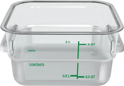 Miniatura 2 de Carlisle FoodService Products Squares - Recipiente cuadrado para almacenamiento de alimentos con diseño apilable para catering, bufés, restaurantes