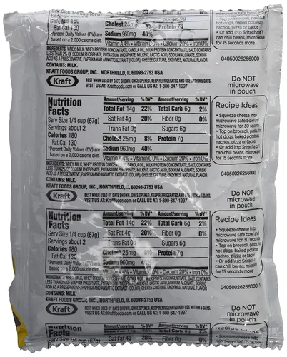Miniatura 2 de Nuevo lote de 4 bolsas de salsa de queso VELVEETA Toppers (cuatro bolsas de -1/4 libra). Uso para verduras, papas fritas, fondue, pasta y más