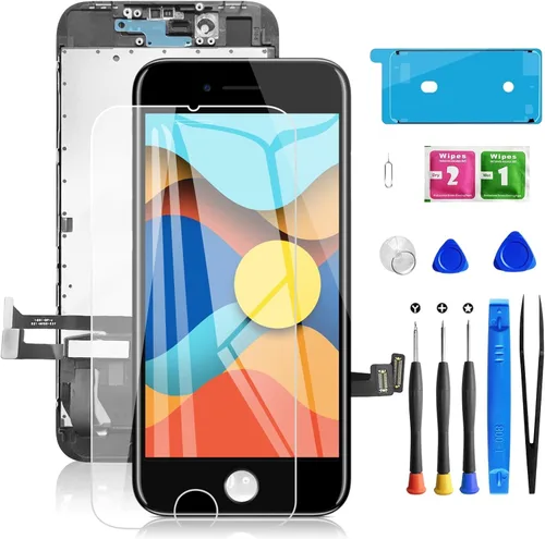 para iPhone 8/SE2020 de 2ª generación, reemplazo de pantalla negra de 4.7 pulgadas, pantalla LCD táctil 3D, digitalizador de pantalla frontal,