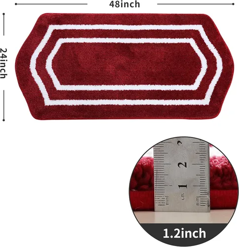 Miniatura 2 de COSY HOMEER Juego de toallas de baño extragruesas, antideslizantes, felpa suave, 100% poliéster fuerte, absorbente de agua para sala de estar, baño