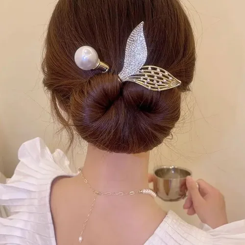 Ins Style - Rizador de pelo elegante y perezoso, accesorios para el cabello, accesorios de cabello de moño giratorio, clips de trenzado de cabello j