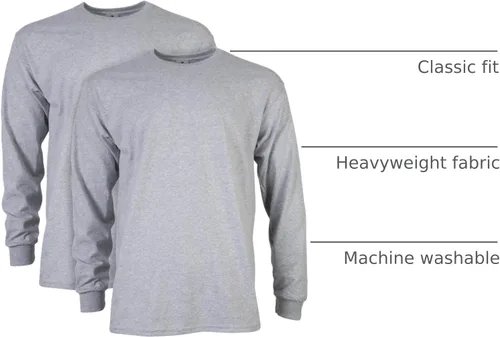 Miniatura 165 de Gildan - Camiseta de manga larga de algodón ultra estilo G2400 para adultos, paquete múltiple