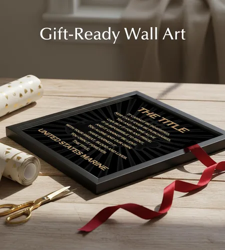 Miniatura 5 de The Title - Póster de Estados Unidos - Decoración de pared militar para marines, veteranos y entusiastas - Impresión artística de pared