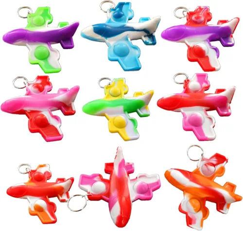 Paquete de 30 mini juguetes para ansiedad de avión, para autismo, sensoriales, cumpleaños, fiestas, regalos para escuela, aula, adultos y niños
