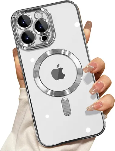 Miniatura 11 de Misscase Funda MagSafe compatible con iPhone 12 Pro Max con protector de lente de cámara, protección completa, funda magnética transparente