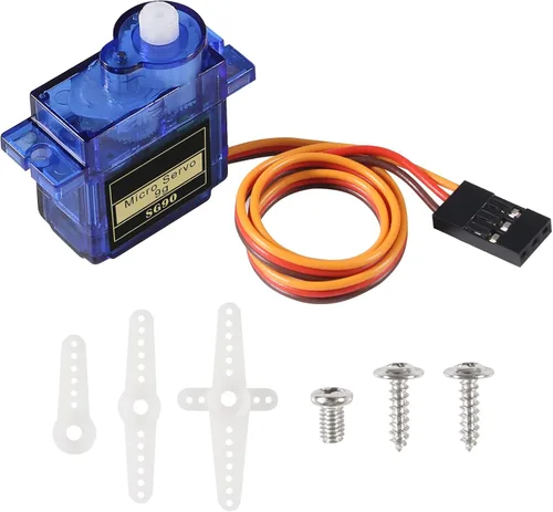 Miniatura 4 de 2PCS SG90 0.32 oz Servo Motor Micro Servo Metal Geared Kit Mini Servos para RC Robot Helicóptero Avión Controles Coche Barco con Cable (SG90)