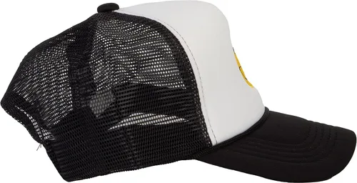 Miniatura 4 de Gravity Threads Sombrero de camionero ajustable con bordado de cara sonriente