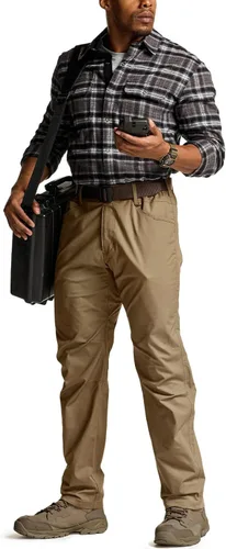 Miniatura 222 de CQR – Pantalones tácticos elásticos tipo cargo para hombre, resistentes al agua, de tela ripstop (antidesgarros), ligeros, ideales para uso diario