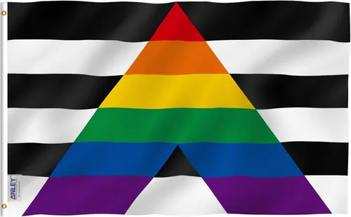 Miniatura 11 de Anley Fly Breeze - Bandera del orgullo abrosexual de 3 x 5 pies, color vivo y a prueba de decoloración, cabecera de lona y doble costura, banderas