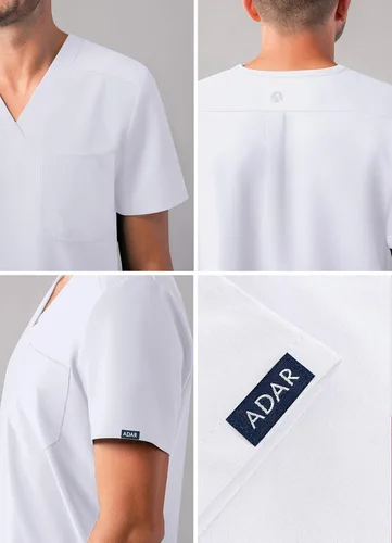 Miniatura 4 de Adar Addition Scrubs - Camiseta médica clásica con cuello en V