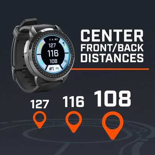 Miniatura 2 de Bushnell Golf iON Elite GPS Watch – Color Touchscreen, Slope‑Adjusted Yardages, 38,000+ Courses, Shot Tracker, USB‑C, Magnetic Charger