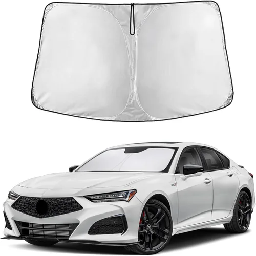 Miniatura 120 de Econour Parasol para parabrisas compatible con Honda Civic 2016-2021, protector de parasol plegable para ventana, bloquea los rayos UV y mantiene tu