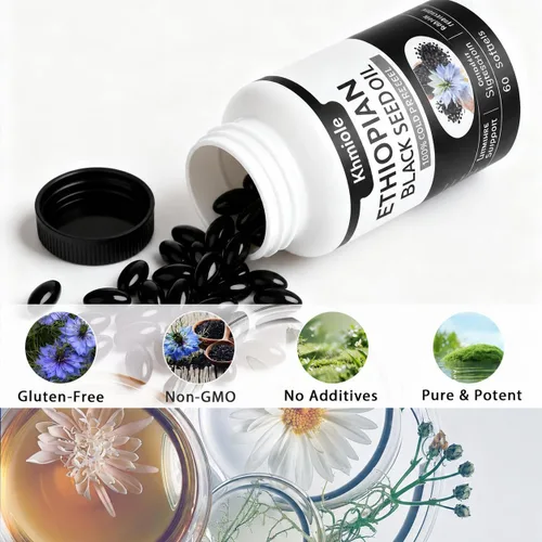 Miniatura 5 de Aceite de semilla negra etíope puramente nutritiva, sin OMG, sin gluten, 60