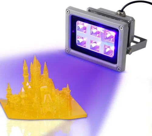 Lámpara de curado de resina UV para impresora 3D de 405 nm para impresión 3D SLA/DLP/LCD, resina fotosensible solidificante, luces LED UV de 405 nm