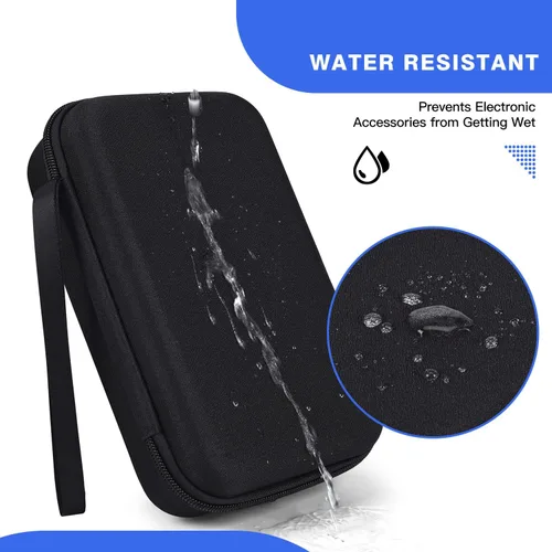 Miniatura 2 de Estuche organizador electrónico de viaje rígido para adaptadores de carga de MacBook, cables, banco de energía, ratón mágico Apple, lápiz Apple