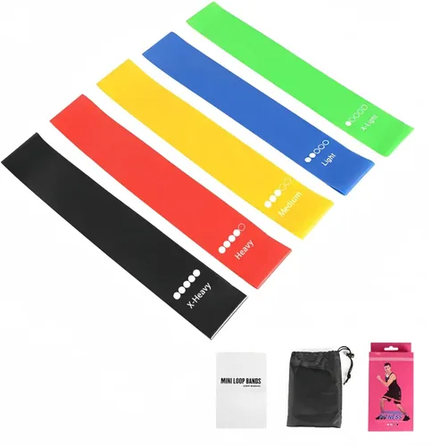 Bandas de ejercicio de resistencia, bandas de resistencia para fitness en casa, estiramiento, entrenamiento de fuerza, terapia física, bandas