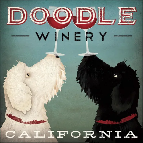 Miniatura 2 de Trademark Fine Art Obras de arte de vino Doodle de Ryan Fowler, 24 x 24 pulgadas