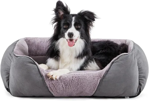 Miniatura 8 de MIXJOY Camas para Perros Pequeños, Camas para Gatos de Interior Lavables, Calmante para Mascotas Perro de Tamaño Pequeño, Camas Rectangulares Suaves