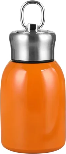 Miniatura 9 de Mini botella de agua aislada al vacío de acero inoxidable para bebidas frías y calientes, taza de café de viaje 10.2 oz /10.1 fl oz (negro)
