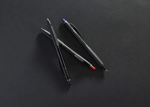 Miniatura 4 de linc Pentonic BR-T - Bolígrafo retráctil, 12 unidades, tinta negra, punta fina de 0.028 in, escritura suave para diario, oficina y escuela (PEN12120)