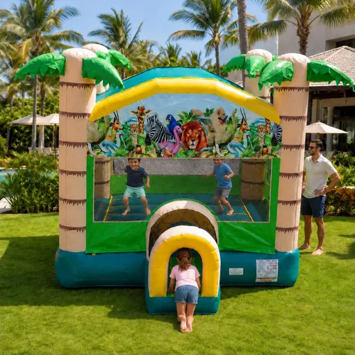 Miniatura 13 de TentandTable Casa inflable para niños de 5 a 12 años, castillo animoso de grado comercial para adultos, casa de salto, incluye soplador de aire