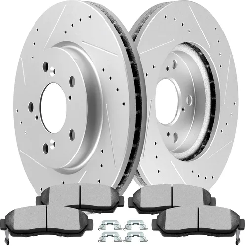 Miniatura 15 de SCITOO 120.40021, 3295 ATD465AC, D465-7345 Pastillas de Freno y Rotores Delanteros Compatibles con Acura EL 1997-2005, Honda Civic 1996-2005, Honda