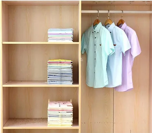 Miniatura 6 de Zerodis Tabla plegable para camisas, tabla plegable para camisetas, tabla plegable de plástico, carpeta de lavandería, herramienta de almacenamiento