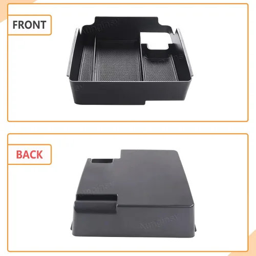 Miniatura 7 de Aunginsy Caja de almacenamiento para reposabrazos compatible con Nissan Frontier 2022-2024 2025 para camioneta pickup consola central, bandeja