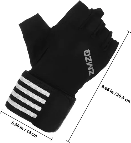 Miniatura 8 de Anti-Skid Half-Finger Workout Gloves for Men and Women Breathable Fitness Gloves with Sweat Absorption for Outdoor Cycling Weightlifting and Gym