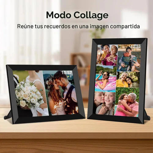 Miniatura 7 de FRAMEO - Marco de fotos digital inteligente WiFi de 10.1 pulgadas, pantalla táctil LCD IPS de 1280 x 800, rotación automática vertical y paisaje