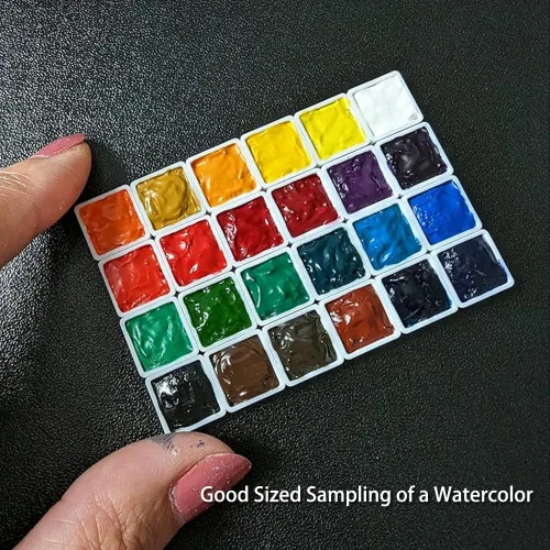 Miniatura 3 de FCLUB 100 sartenes de acuarela vacías – Mini sartenes cuadradas de 0.0 fl oz para paletas de viaje, almacenamiento de pintura de muestra y kits