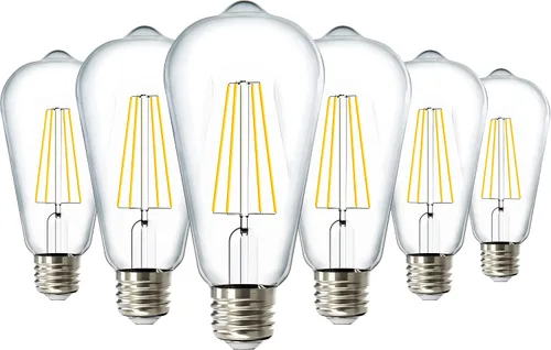 Miniatura 10 de ST64 - Bombilla de filamento led 8,5 W, varios colores y tamaños, 1/6
