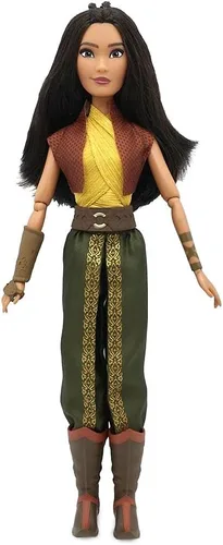 Disney Store - Muñeca clásica oficial de Raya de Raya y el Último Dragón, de 11 ½ pulgadas, incluye cepillo, juguete totalmente articulado en un
