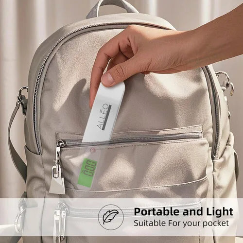 Miniatura 3 de Alleo Báscula de equipaje para viaje de 110 libras, báscula de equipaje precisa digital de viaje, pesadora portátil de mano con pantalla LCD