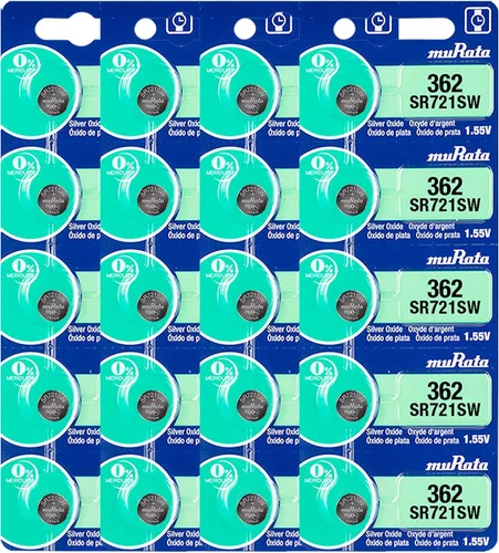 Miniatura 11 de Murata 362 Batería SR721SW 1.55V Celda de botón de reloj de óxido de plata (10 baterías)