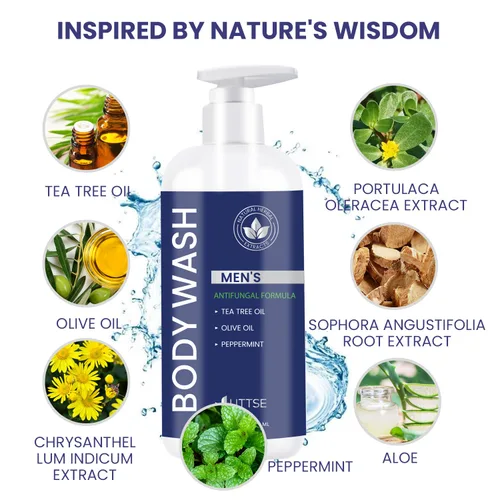 Miniatura 3 de Uttse Jabón de Árbol de Té para el Cuerpo: Jabón Antifúngico para Hombres - Elimina los Olores Corporales y las Irritaciones de la Piel - 11.8 fl
