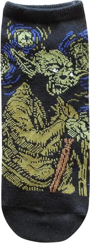 Miniatura 4 de STAR WARS Starry Night Vader Fett Yoda JuniorsWomens 5 Pack Ankle Socks Size 4-10