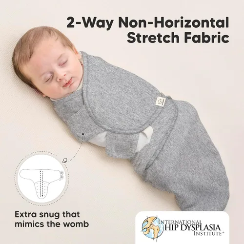Miniatura 5 de Paquete de 5 sacos de dormir orgánicos para bebés y niños y niñas, sacos de dormir orgánicos (nube), paños para eructos (paisaje gris)