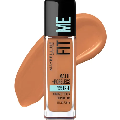 Miniatura 29 de Maybelline New York Fit Me Matte + Poreless Base Líquida, Formato de Bolsa, 220 Natural Beige, 1.3 onzas 220 Beige natural